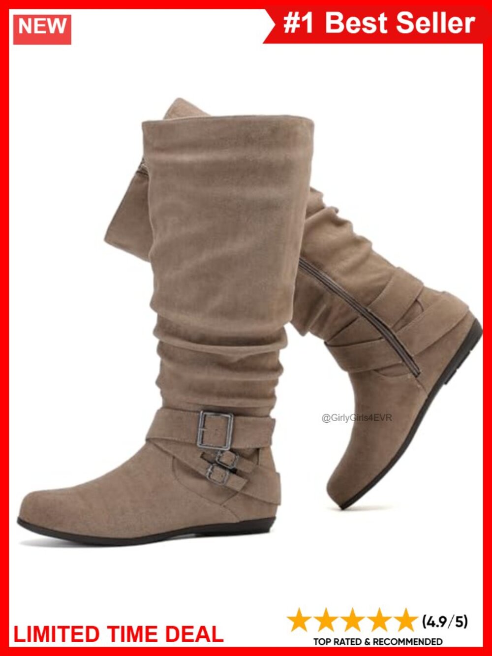 Extra Wide Calf Knee High Boots Faux Leather Memory Foam